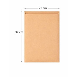 Paquet de 50 Pochettes GAZELLE Kraft 22 x 32 cm 90 Gr