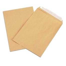 Paquet de 250 Pochettes PIGNA kraft Strip 370 x 450 mm 90 Gr