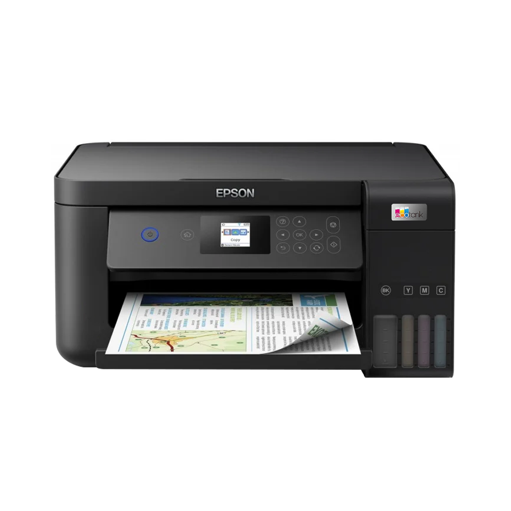 Imprimante Multifonction à réservoir intégré 3en1 couleur Epson ECOTANK L4260 / A4 /  WiFi + 5 Bouteilles d'encres Epson Incluse