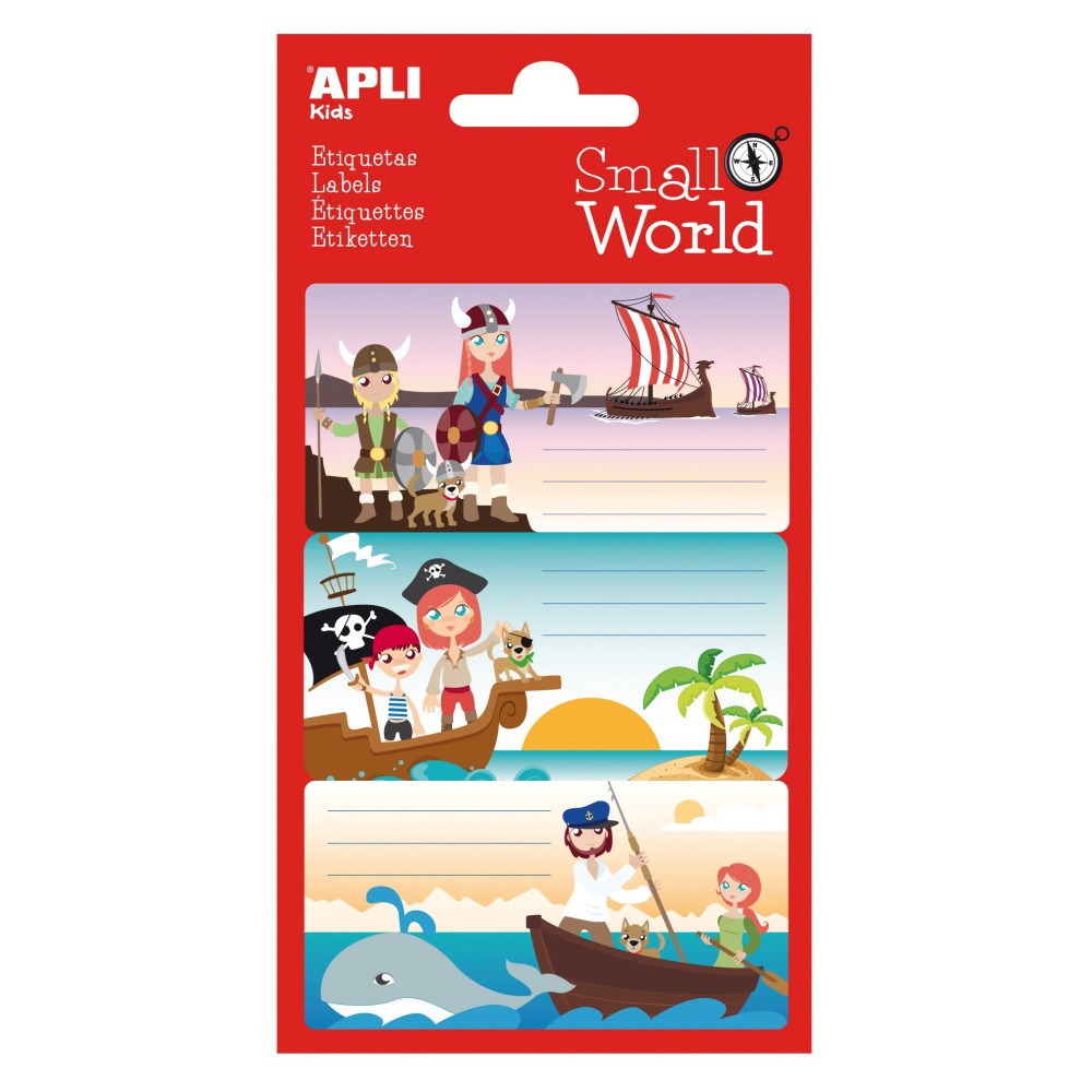 ETIQ.SCOL VIKINGS SMALL WORLD 12951