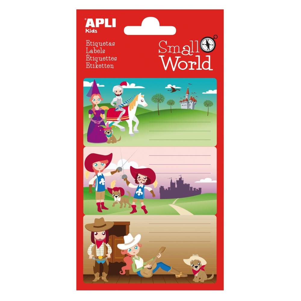 ETIQ.SCOL MEDIEVAL SMALL WORLD