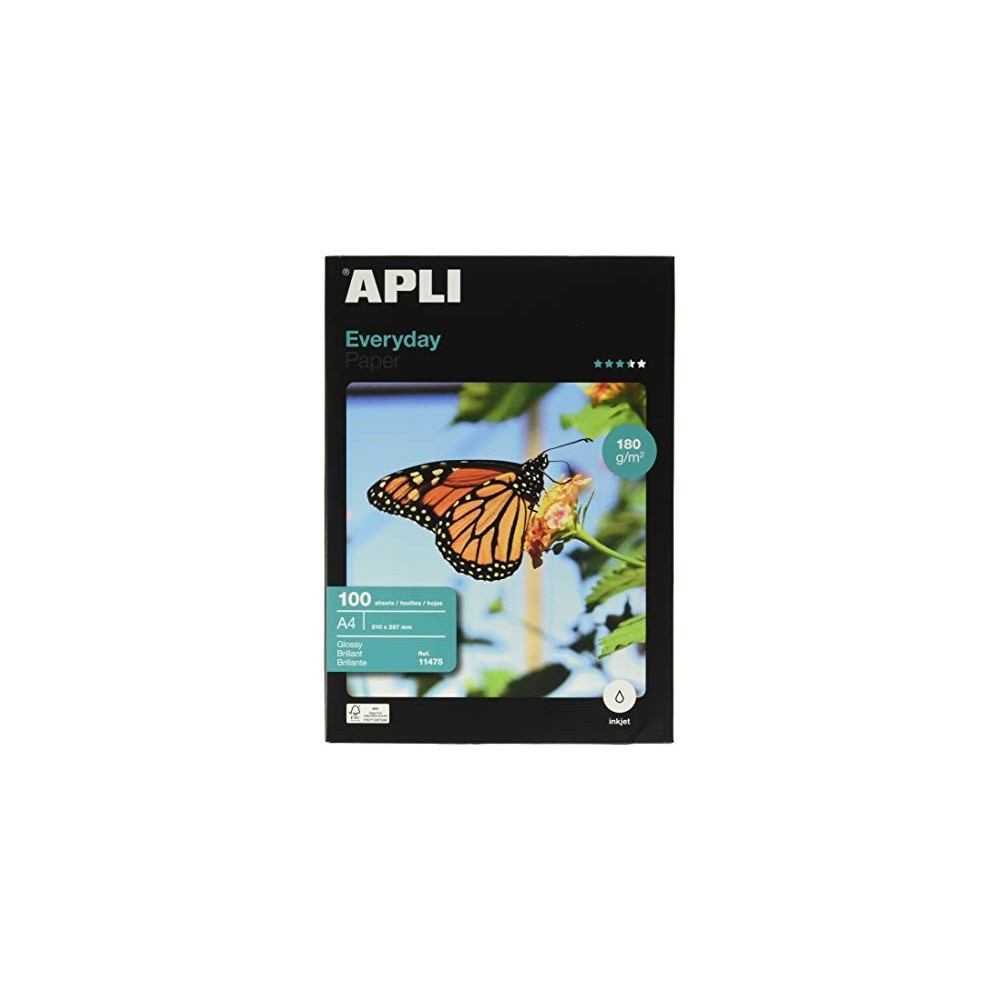 PAPIER PHOTO BRILL A4/ 180GRS PQ/100