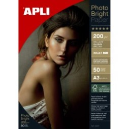 PAPIER PHOTO BRILLANT A3 200 GR PQ/50
