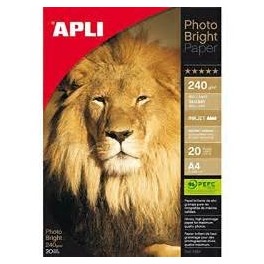 PAPIER PHOTO BRILLANT A4 240GR PQ/20
