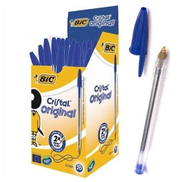 Pack de 20 Stylos à Bille BIC Cristal Original 1.0 mm - Bleu