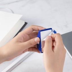 Stylo à Bille Soft Avec Support 0,5 mm 180 Degrés -Bleu