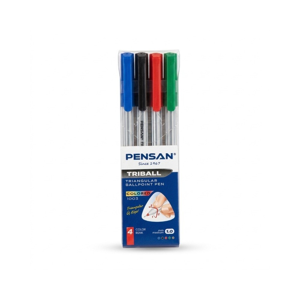 Pochette De 4 Stylos PENSAN A Bille Triball