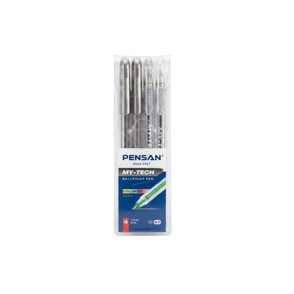 Pochette De 4 Stylos PENSAN A Bille My Tech - Assortis