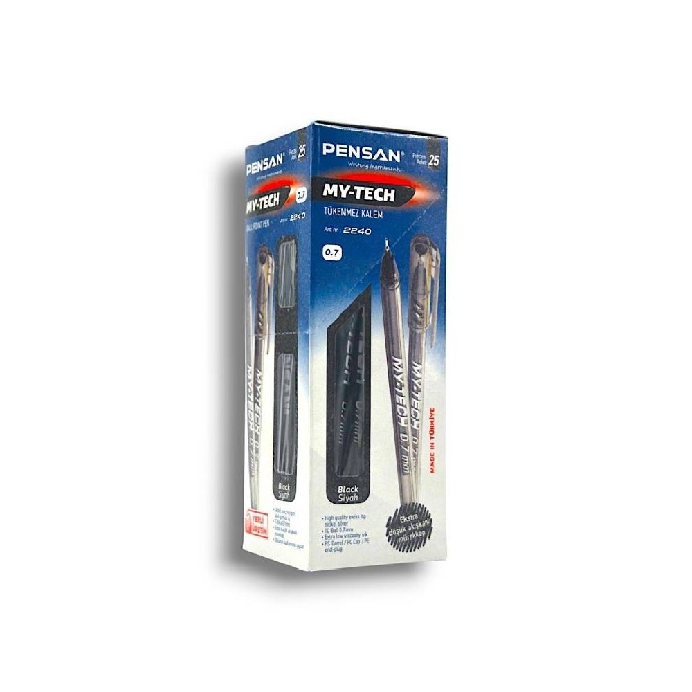 Pack de 25 Stylos à Bille PENSAN MY TECH - Noir