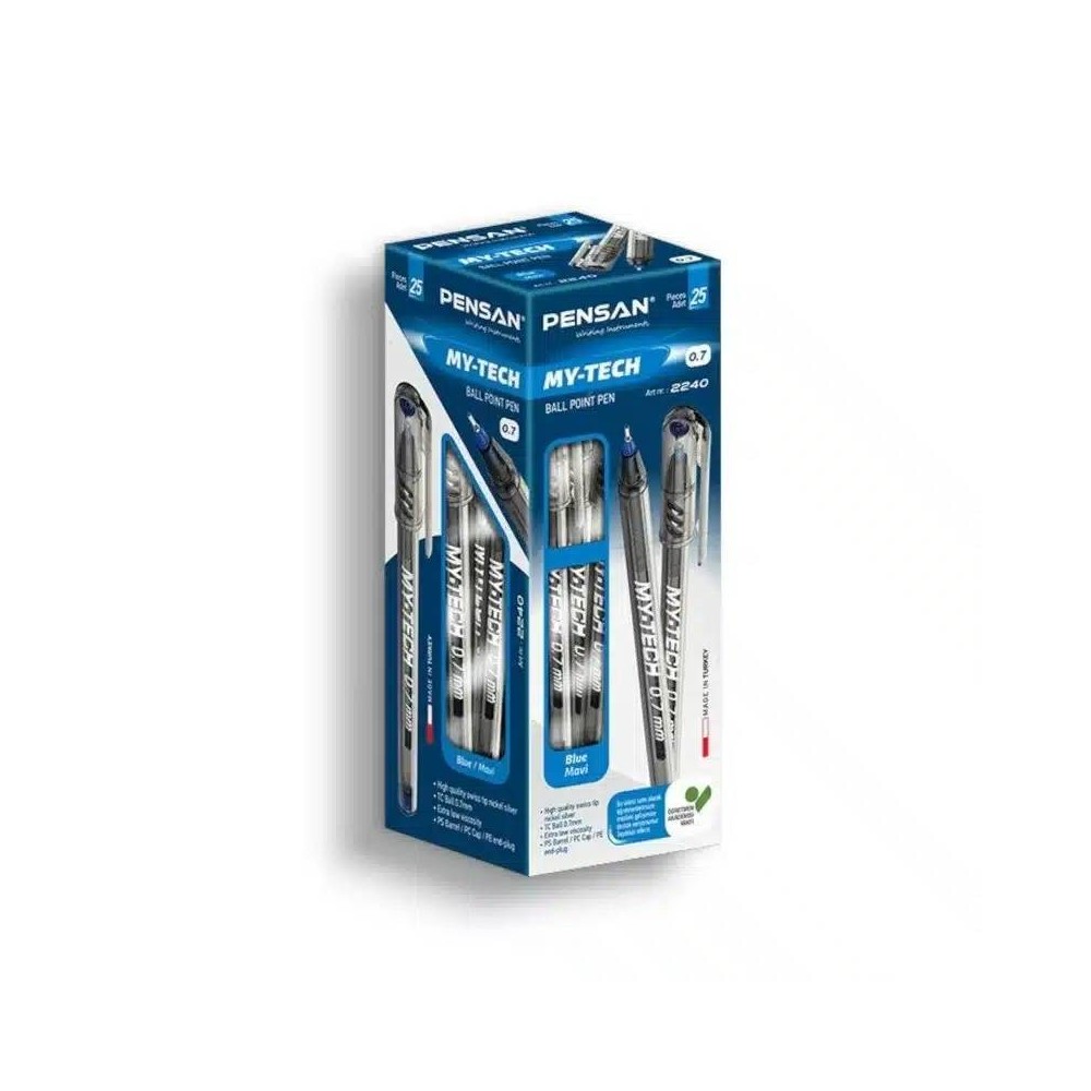 Pack de 25 Stylos à Bille PENSAN My Tech - Bleu