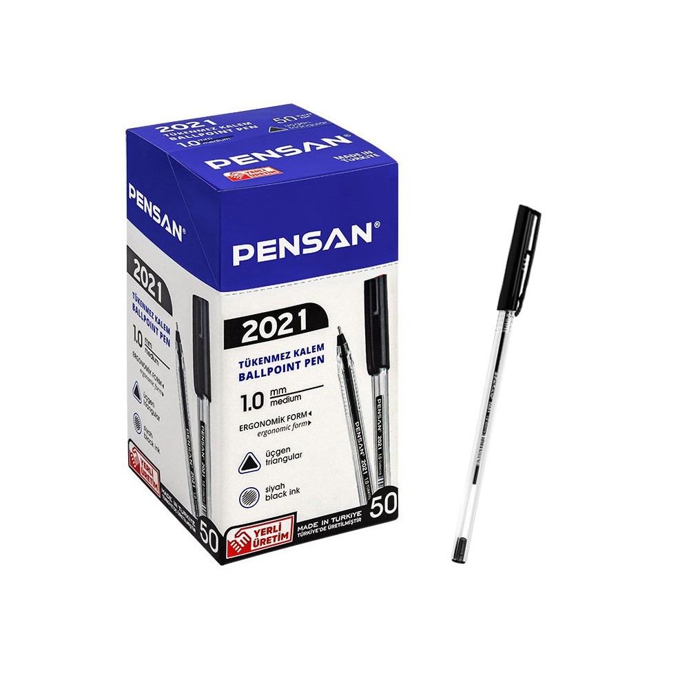 Pack De 50 Stylos à Bille PENSAN - Noir