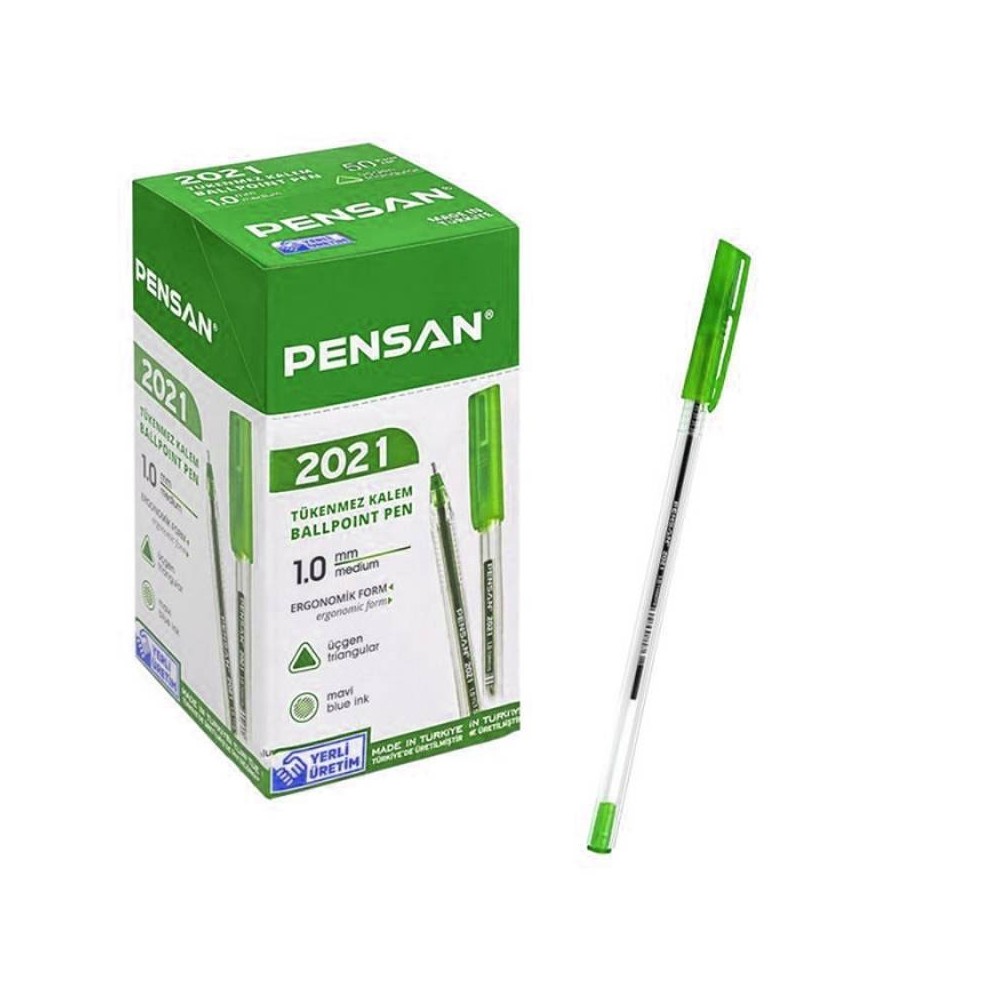 Pack de 50 pièces Stylo à bille PENSAN vert