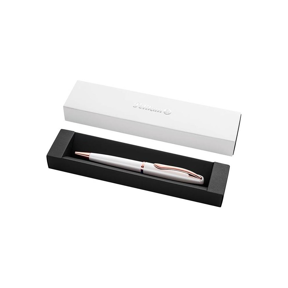 Coffret Stylo à Bille PELIKAN Jazz Noble - Blanc Perle