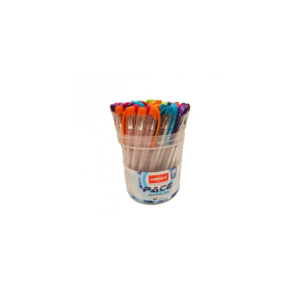 STYLO A BILLE PACE ASSORT 1MM - UNIMAX