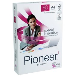 Rame Papier Pioneer A4 80G 500 Feuilles Blanc
