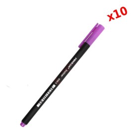 Pack de 10 Stylos Feutre PENSAN TRIPLUS Fine Liner - Violet