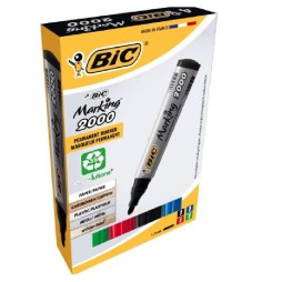 Pack de 4 Marqueurs BIC Eco Marking 2000