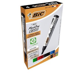 Pack de 4 Couleurs de Marqueurs BIC Permanents Marking 2300