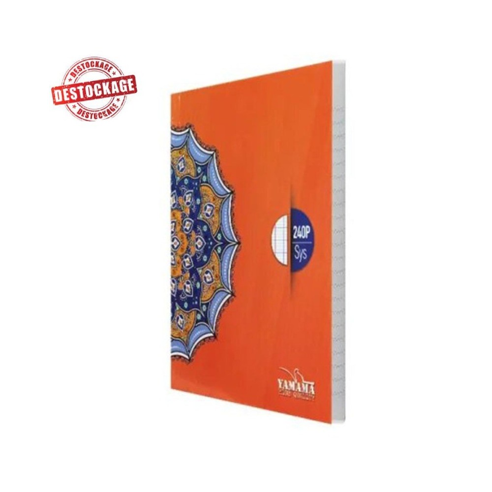 Cahier Brochure YAMAMA 240 Pages 17x22cm BMV UNI 80Gr