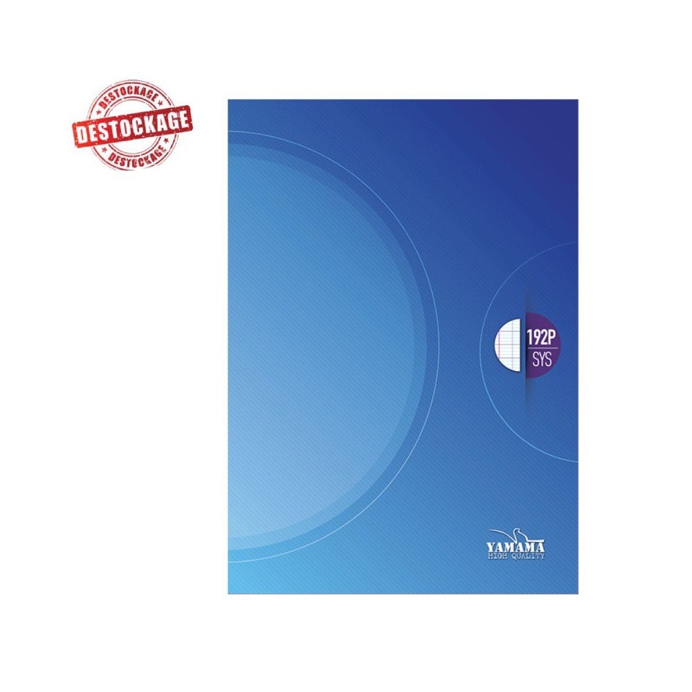 Cahier Brochure YAMAMA 192 Pages SYS 21x29,7cm 60Gr