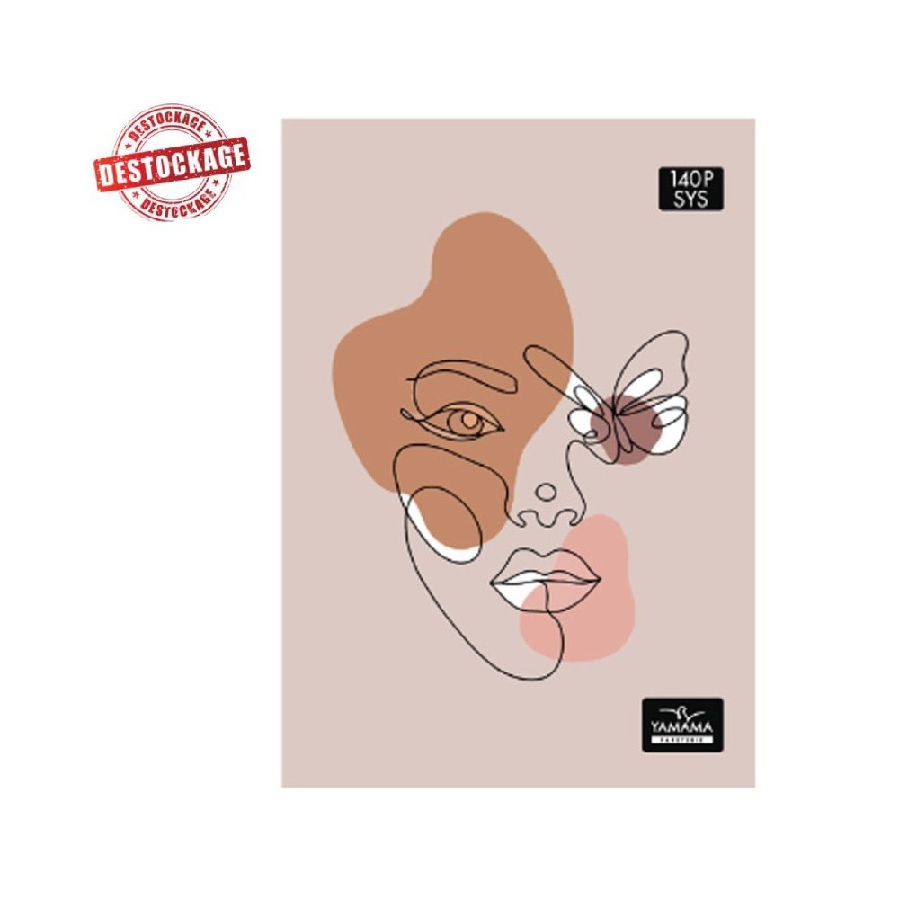 Cahier Piqure YAMAMA 140 Pages Avec Couverture Carton 60Gr