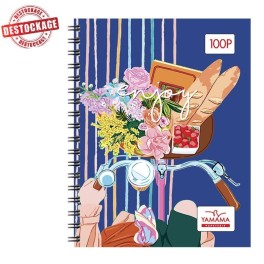 Cahier Wiro YAMAMA 100 Pages 17X22cm Fantaisie 70Gr