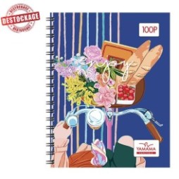 Cahier Wiro YAMAMA 100 Pages 17X22cm Fantaisie 70Gr
