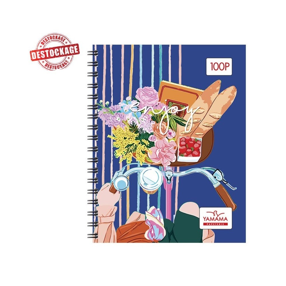 Cahier Wiro YAMAMA 100 Pages 17X22cm Fantaisie 70Gr