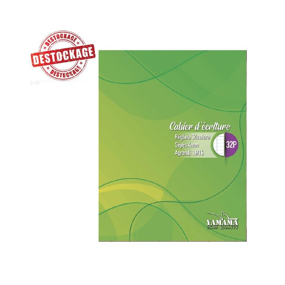 Cahier d’écriture YAMAMA 32 Pages 4 mm 80G