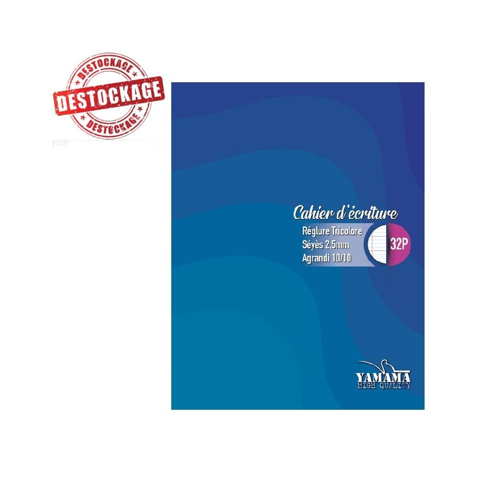 Cahier d’écriture YAMAMA 32 Pages 2.5 mm 80G