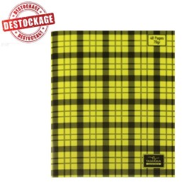 Cahier piquée YAMAMA à Carreaux 48 Pages 70Gr 17x22 cm - Jaune