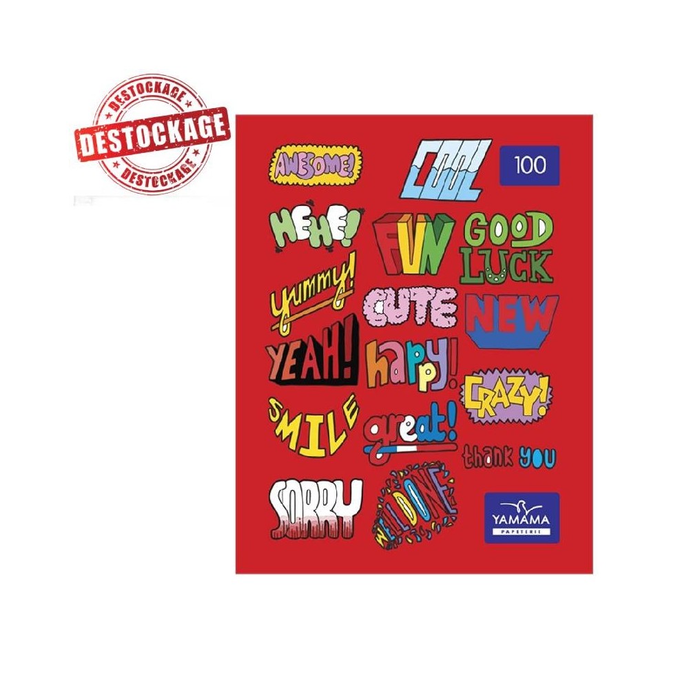 Cahier 100 Piqué YAMAMA Super 96P Avec Couverture Carton