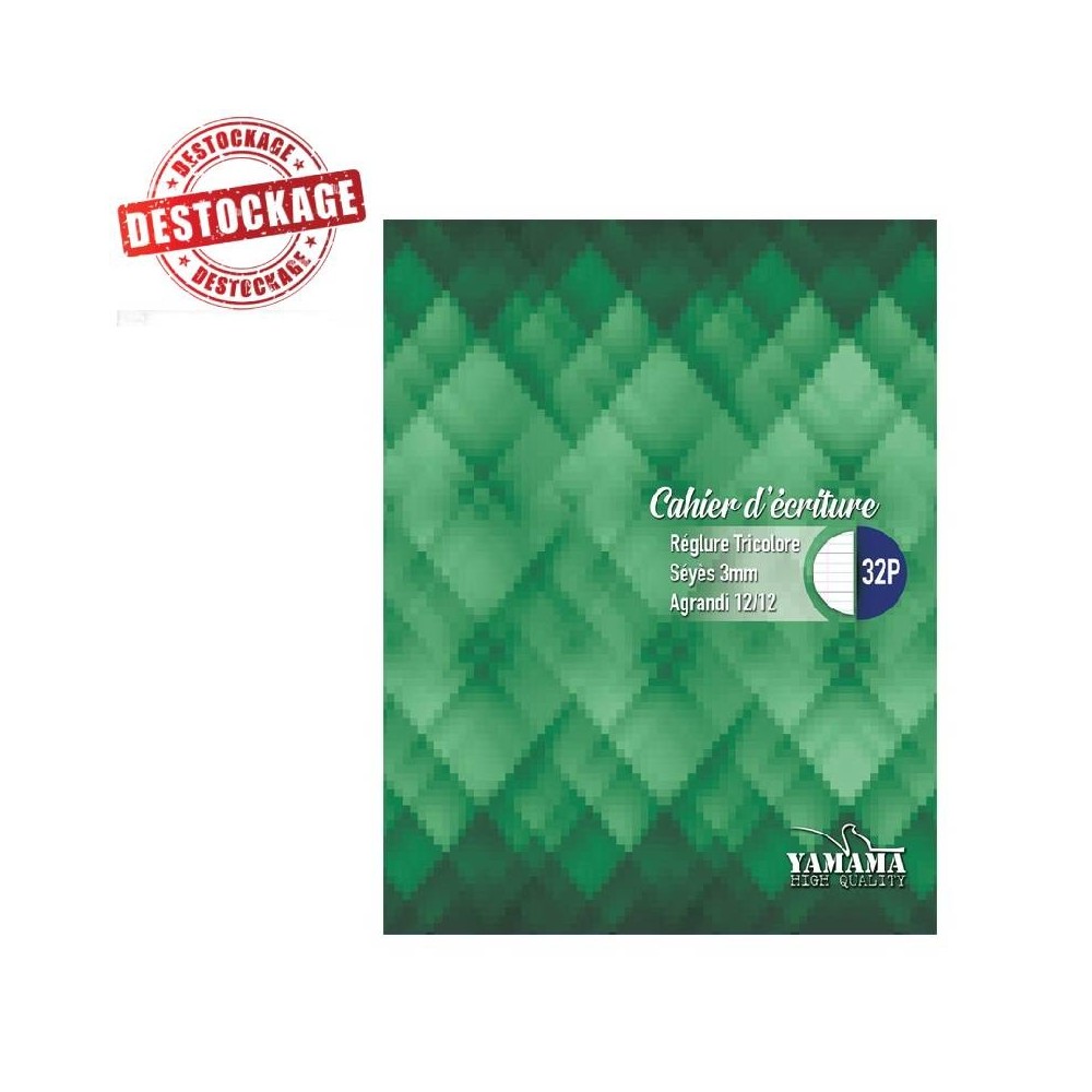 Cahier d’écriture YAMAMA 32 Pages 3mm 80G