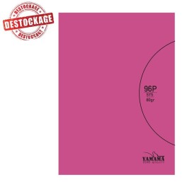 Cahier Piquée YAMAMA 96 Pages UNI SYS BMV 17x22cm 80Gr - Rose