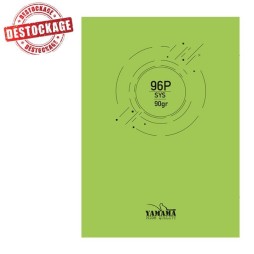 Cahier Piquée YAMAMA 96 Pages 90Gr UNI SYS BMV 17x22cm - Vert