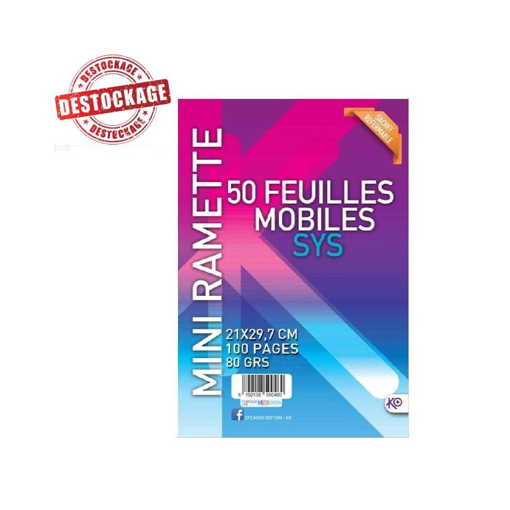 Charge Porte Document 50 feuilles 80 Gr - Blanc