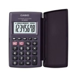 Calculatrice de poche CASIO HL-820LV-BK 8 Chiffres - Noir