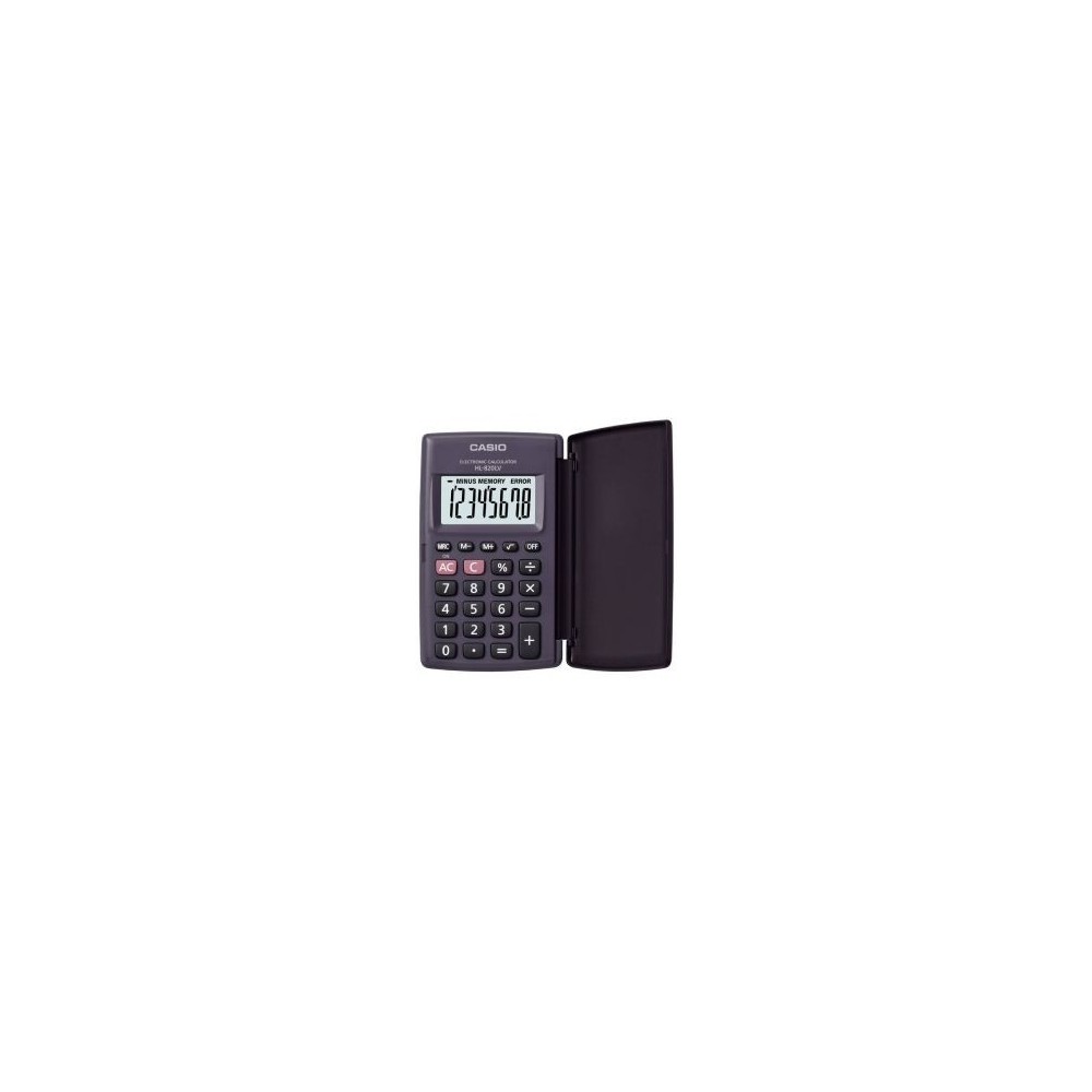 Calculatrice de poche CASIO HL-820LV-BK 8 Chiffres - Noir