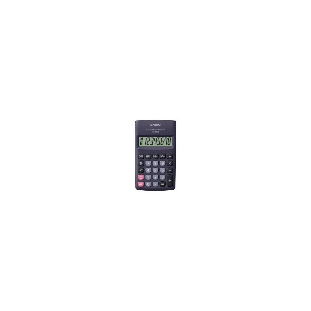 Calculatrice CASIO HL-815LBK 8 Chiffres Pile Normale Noir