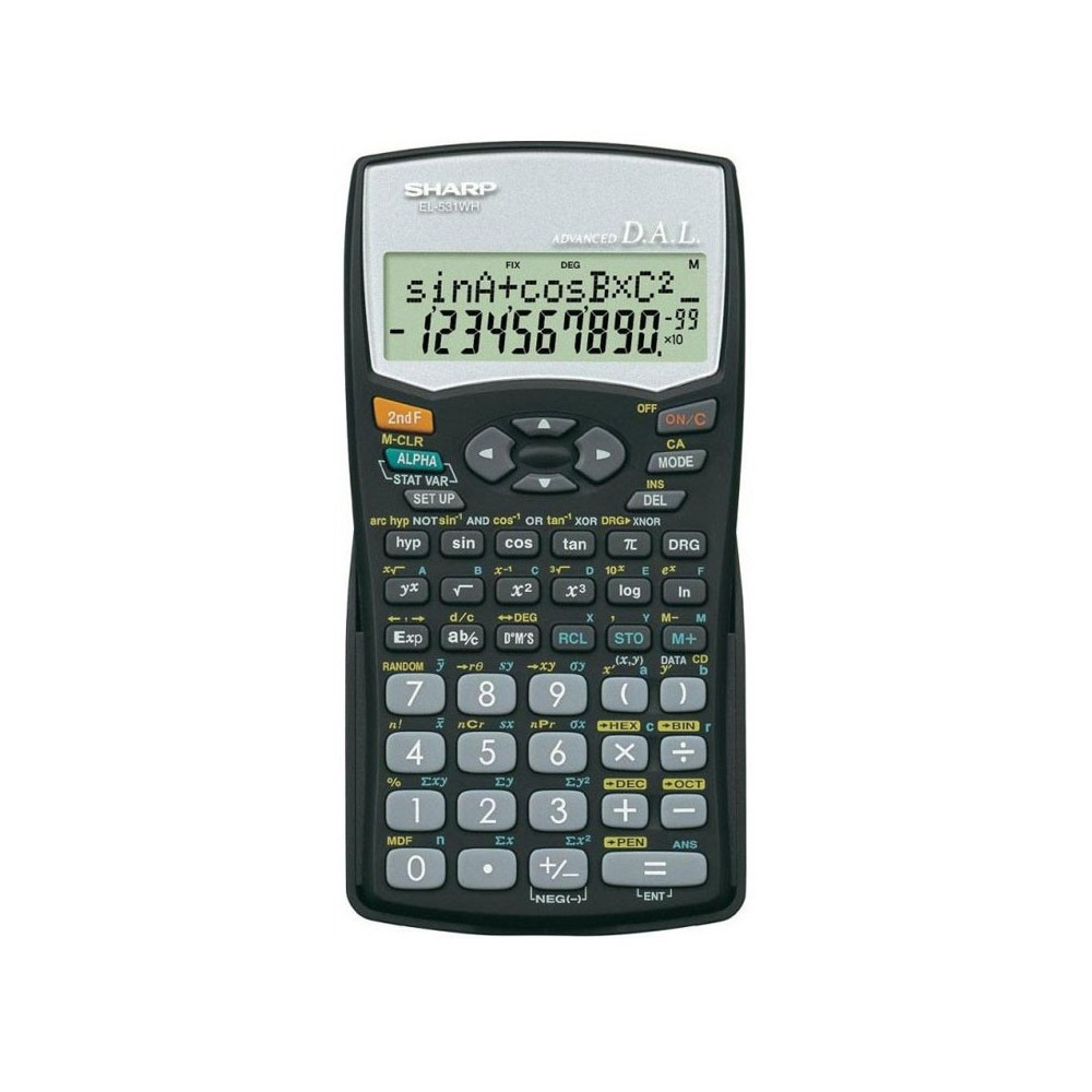 Calculatrice Scientifique SHARP EL-531WH - Noir
