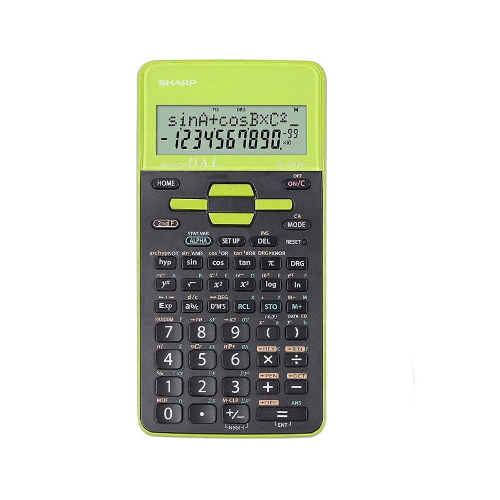 Calculatrice Scientifique SHARP EL-531THB - Vert