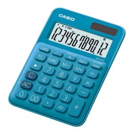 Calculatrice CASIO 12 Chiffres Avec Taxe Pile+Solaire - Bleu