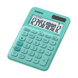 Calculatrice CASIO 12 Chiffres Avec Taxe Pile+Solaire - Vert