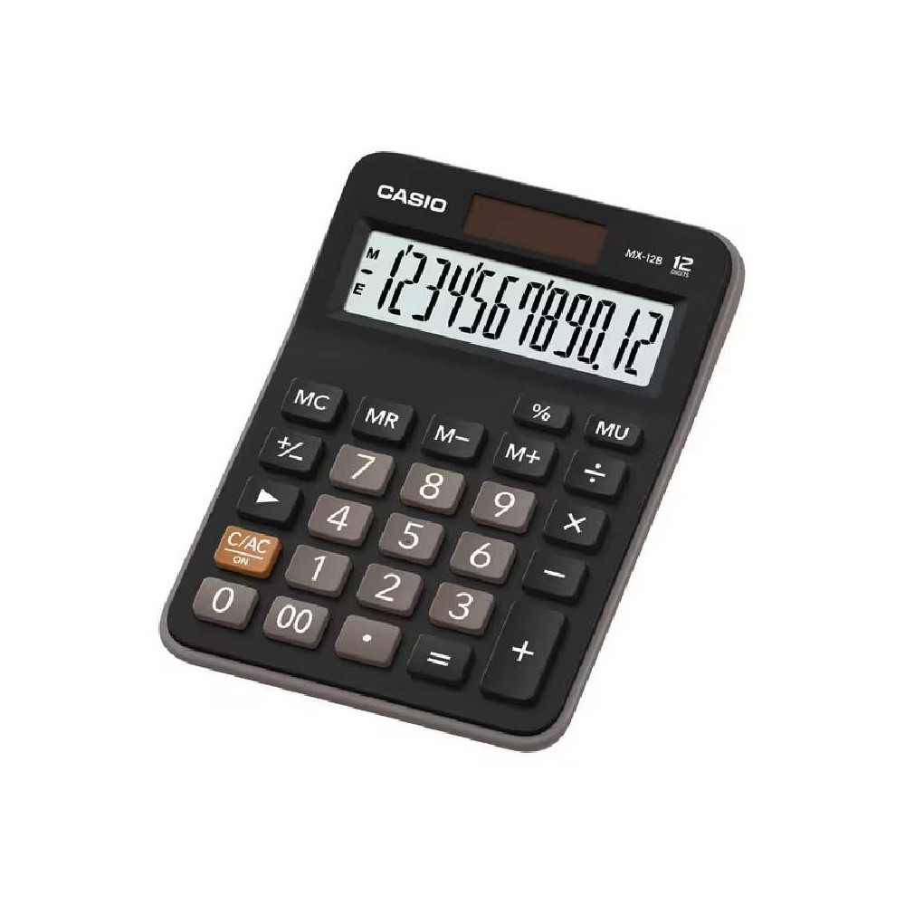 Calculatrice CASIO Simple 12 Chiffres - Noir
