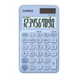 Calculatrice CASIO Simple 10 Chiffres Avec Etui - Bleu Clair