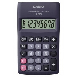 Calculatrice CASIO HL-815LBK 8 Chiffres Pile Normale Noir