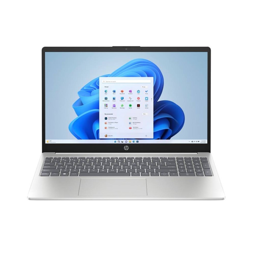 PC Portable HP 15-fd0424nk Intel N100 8Go 256Go SSD - Silver & Blanc