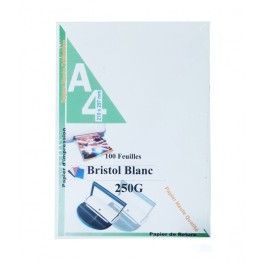 Rame de 100 Pages de Garde Bristol A4 250G