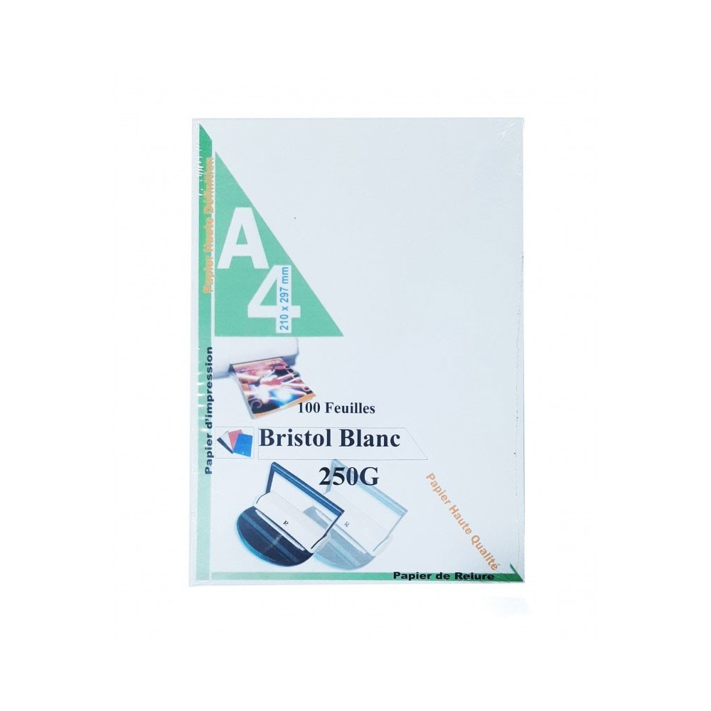 Rame de 100 Pages de Garde Bristol A4 250G